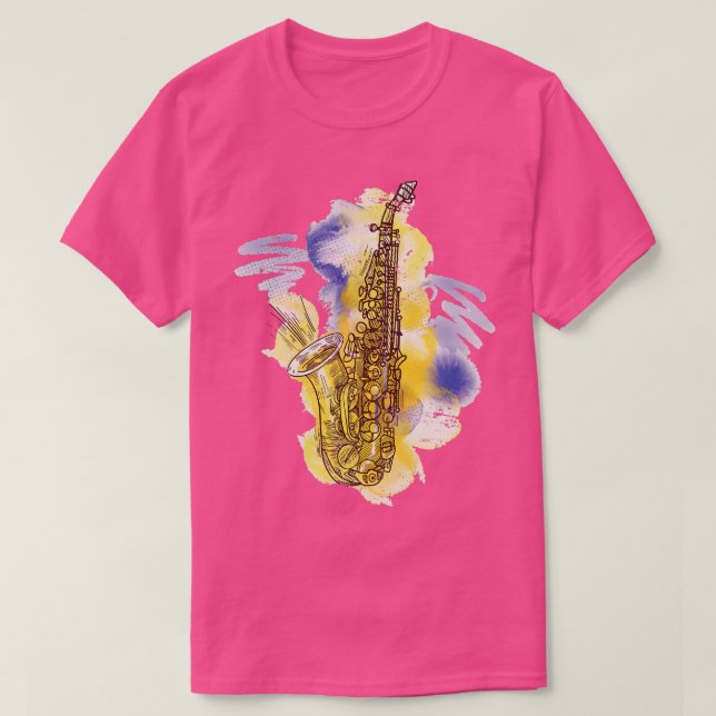 Camiseta Vintage Saxofone (Frente do Design)