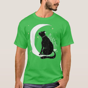 Camiseta Vintage Scary Halloween Black Cat Costume Bruxa Br