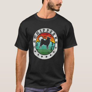 Camiseta Vintage Schipperke Retro Dog Mãe Pai