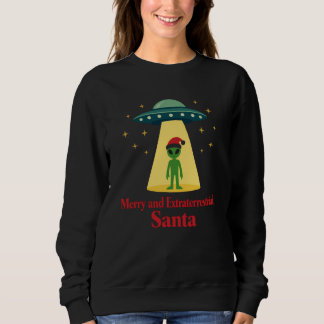 Camiseta Vintage Sci Fi Alien Christmas UFO For Santa Fans