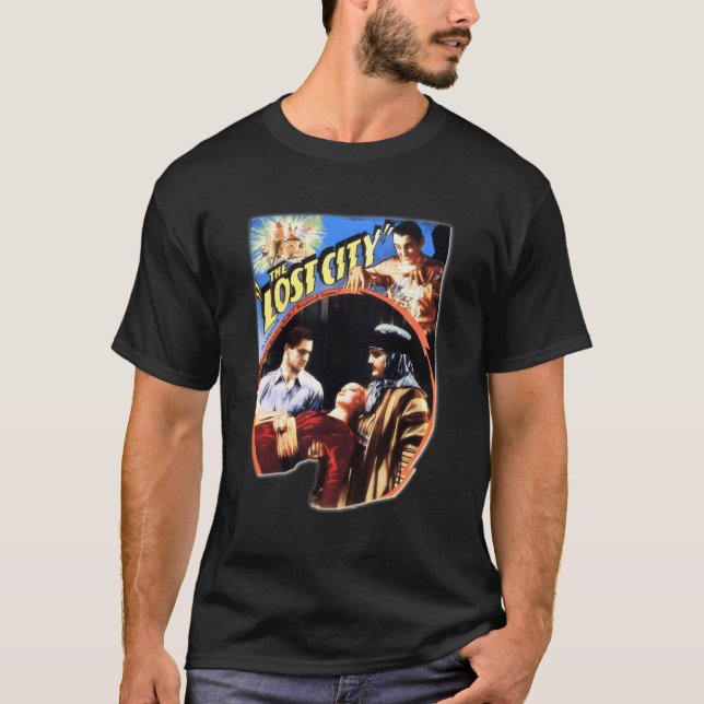 Camiseta Vintage Sci-Fi Perdido Cidade Do Legurian (Frente)