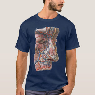 Camiseta Vintage Science Anatomia Humana, Face com Nariz