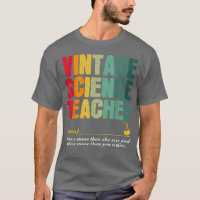 Vintage Science Teacher Funny Job Title Birthday W