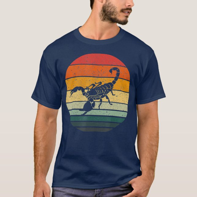 Camiseta Vintage Scorpion Retro Sunset Art 70s 80s (Frente)