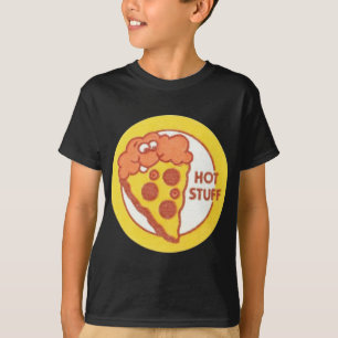 Camiseta Vintage Scratch e Sniff Stickers Hot Studs Pizza