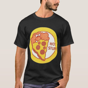 Camiseta Vintage Scratch e Sniff Stickers Hot Studs Pizza