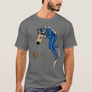 Camiseta Vintage SCUBA Diver Fotografando um URM de Octopus