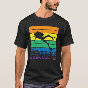 Camiseta Vintage Scuba Diving Instructor Marine Aquatic Oce