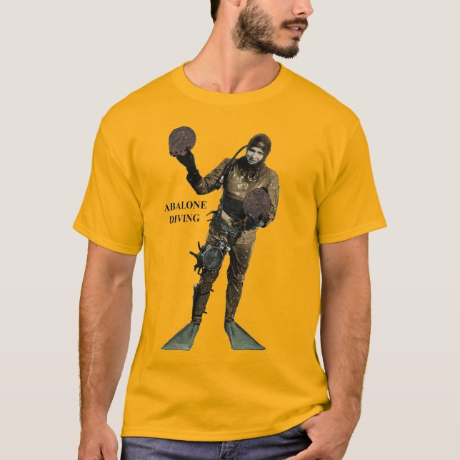 Camiseta Vintage Scuba Diving Professional Abalone Diver (Frente)
