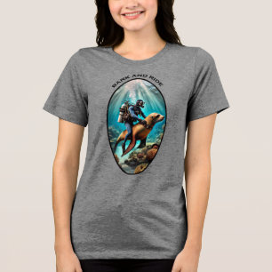 Camiseta Vintage SCUBA mergulhando driver pilotando um URM