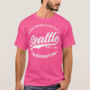 Camiseta Vintage Seattle Emerald City Washington EUA