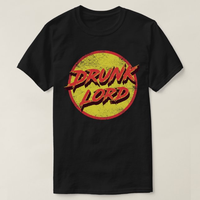 Camiseta Vintage - Senhor Bebado angustiado (Frente do Design)