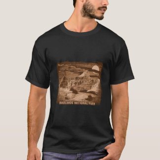 Camiseta Vintage Sepia Historical Frontier Scene Graphic T-