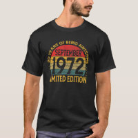 Vintage September 1972 50 Years Old 50Th Birthday