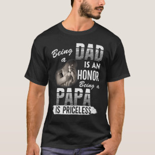 Camiseta Vintage Ser Um Pai É Uma Honra Ser Um Papa É Pr