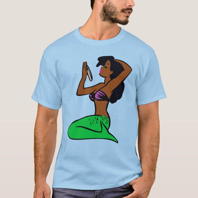 Camiseta vintage sereia africana (Frente)