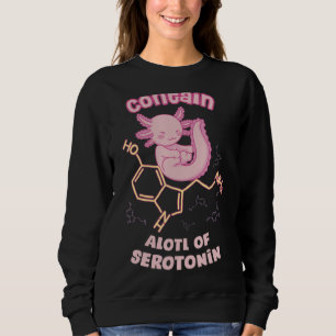 Camiseta Vintage Serotonin Molecule Com Axolotl Pun Chemic
