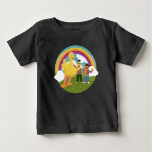 Camiseta Vintage Sesame Street Amigos Rainbow