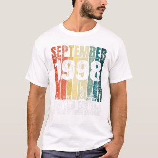 Camiseta Vintage setembro de 1998 Bday