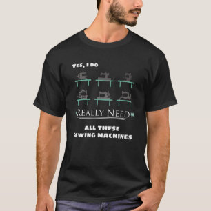 Camiseta Vintage Sewing Machine Collectors Hobby Addict