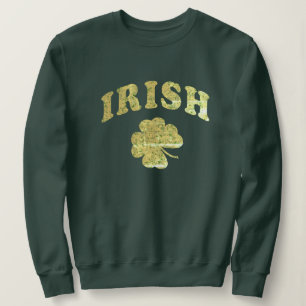 Camiseta Vintage Shamrock Clover Crewneck