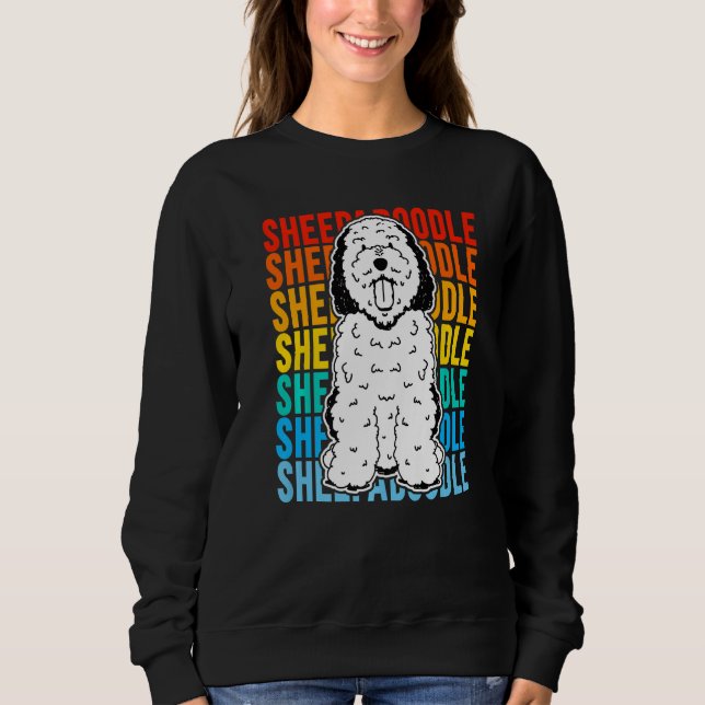 Camiseta Vintage Sheepadoodle Premium (Frente)