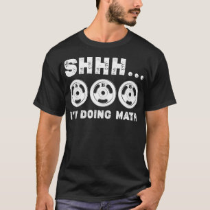 Camiseta Vintage Shhh Estou Fazendo Math Gym Squat Lover En
