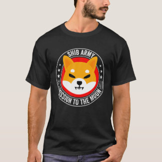 Camiseta Vintage Shiba Inu Coin SHIB Missão À Lua Cr