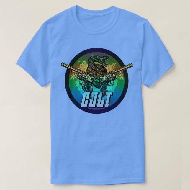 Camiseta Vintage Shield de Armas de Fogo (Frente do Design)