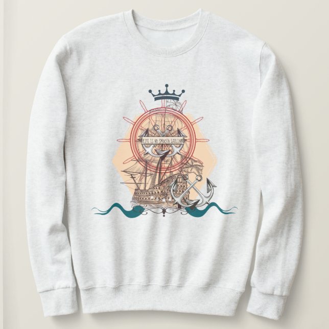 Camiseta Vintage Ship (Frente do Design)