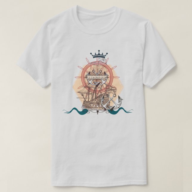 Camiseta Vintage Ship (Frente do Design)