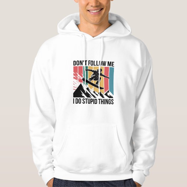 Camiseta Vintage Silhueta Snowboarder (Frente)