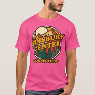 Camiseta Vintage Simsbury Center Connecticut Mountain Hikin