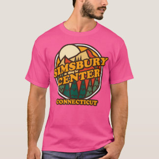Camiseta Vintage Simsbury Center Connecticut Mountain Hikin