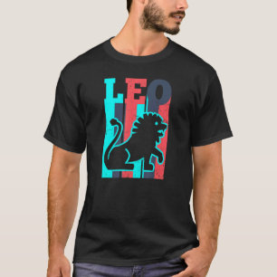 Camiseta Vintage - Sinal Retro Leo Zodiac