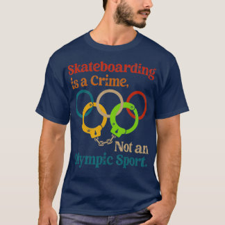 Camiseta Vintage Skate É Um Crime E Não Um Esporte