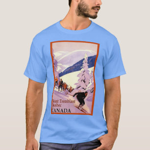 Camiseta Vintage Ski Design Mont Tremblant Quebec Canadá