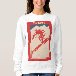 Camiseta Vintage Ski Poster australiano Resort Thredbo