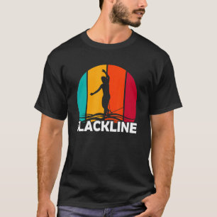 Camiseta Vintage Slackliner Retro Sensível a Tr