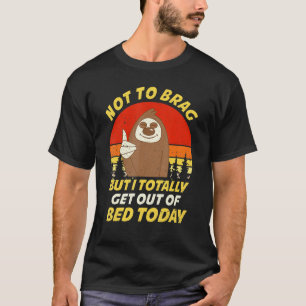 Camiseta Vintage Sloth Não Para Arrastar, Mas Eu Saí Totalm