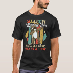 Camiseta Vintage Sloth Running Team Chegaremos lá Sloth D