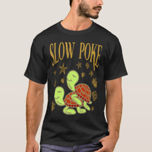 Camiseta Vintage Slow Poke para uma Tartaruga
