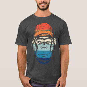Camiseta Vintage Smiling Gorilla