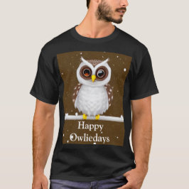 Camiseta Vintage Snow Owl Holiday