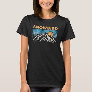 Camiseta Vintage Snowbird Utah Retro Mountain Hiking Souven