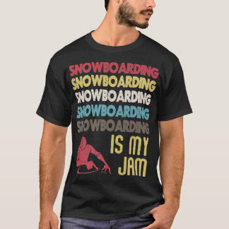 Camiseta Vintage Snowboard É O Meu Jogo Divertido Esportivo