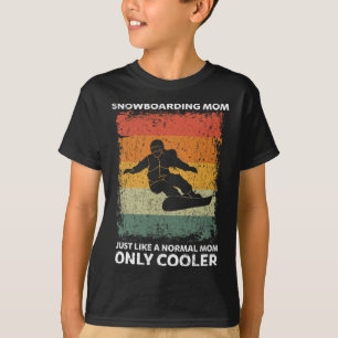 Camiseta Vintage Snowboard Mãe Como Uma Mãe Normal Só Couna