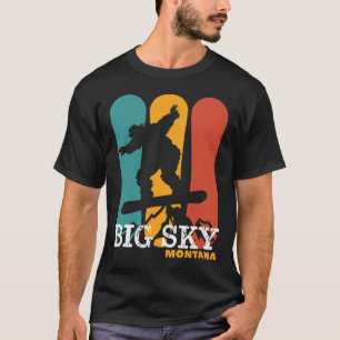 Camiseta Vintage Snowboard Resort Big Sky Montana