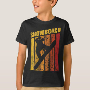 Camiseta Vintage Snowboard Snowboard Vacinação de Esqui Sno