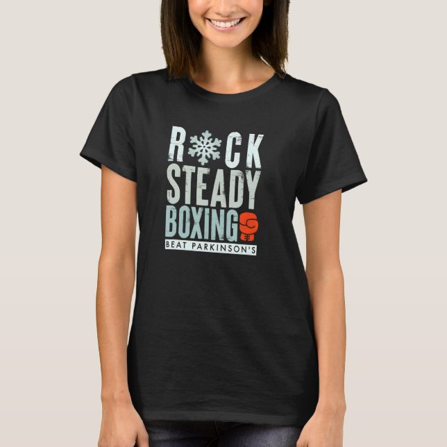 Camiseta Vintage Snowflake Rock Boxando Luvas Firmes Batend (Frente)